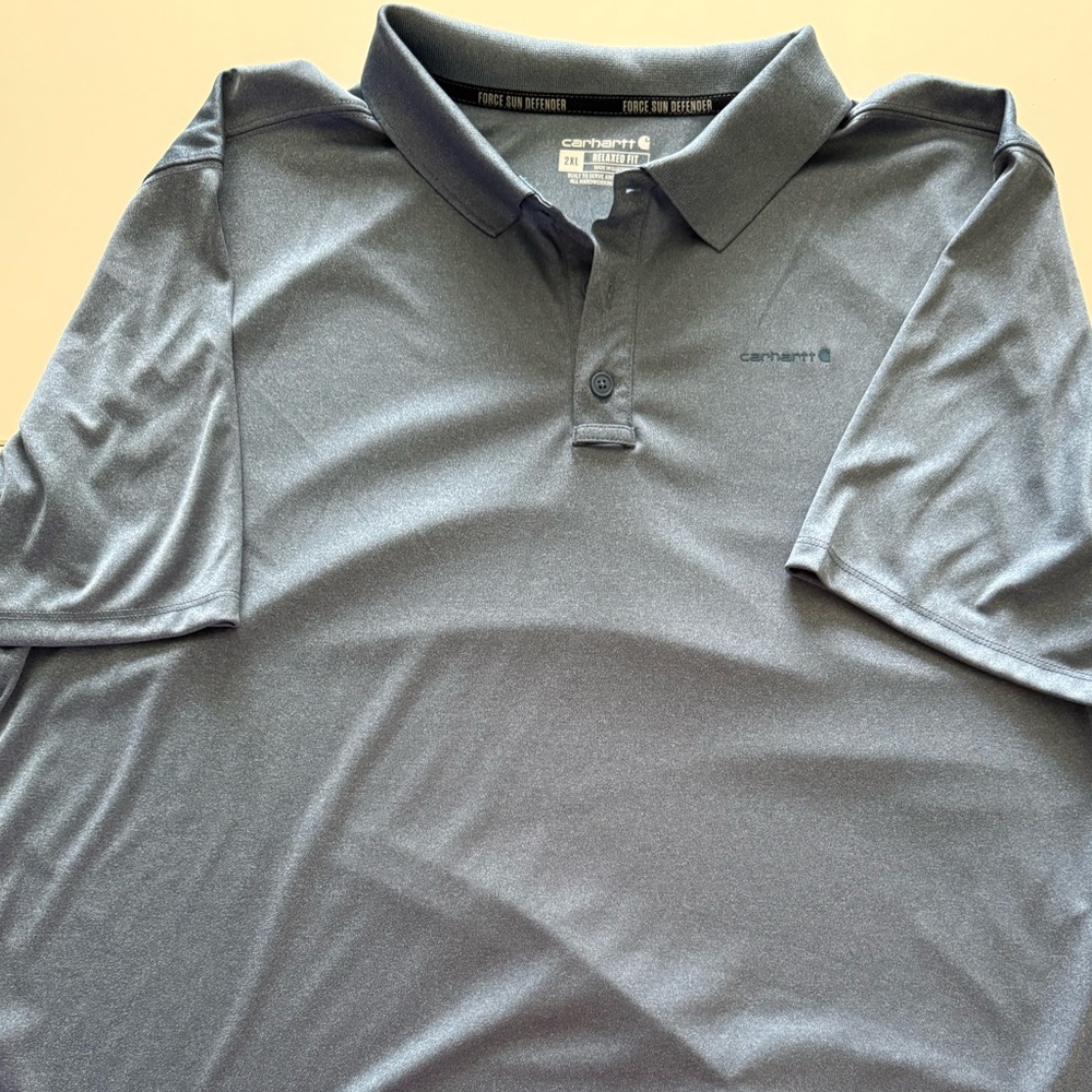 Carhartt Gray Polo Shirt Casual Comfort